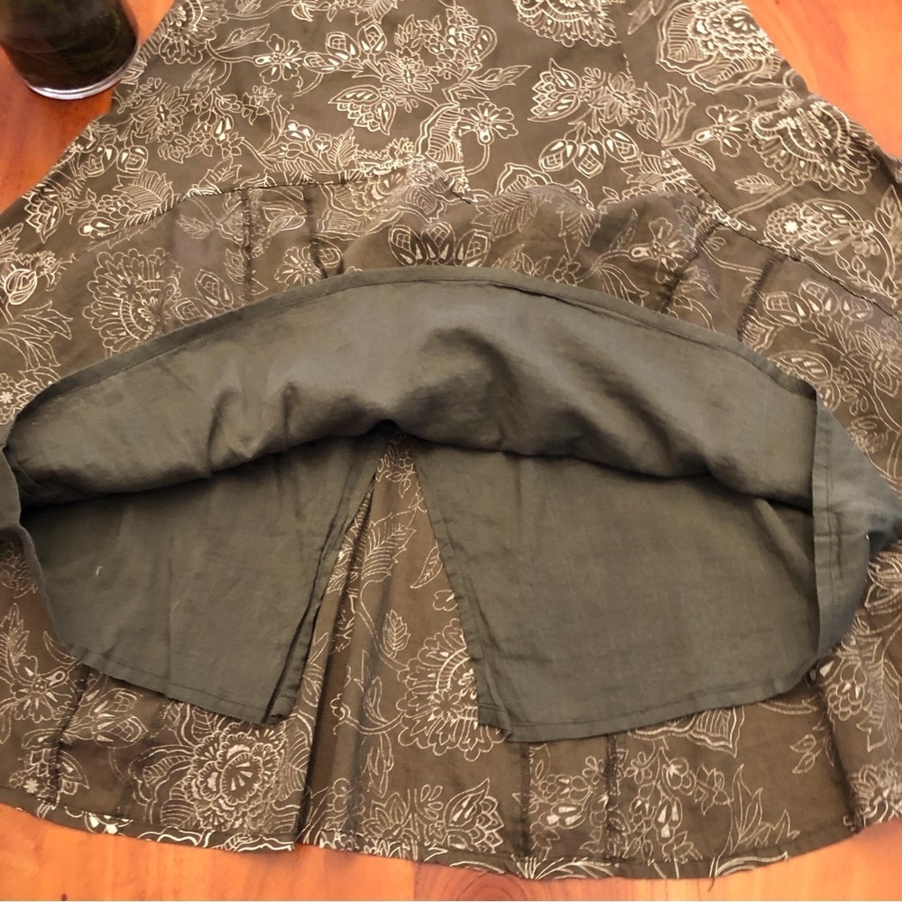 Reitmans Boho Floral Pattern Cottagecore Festival Summer A Line Midi Skirt - Picture 12 of 15